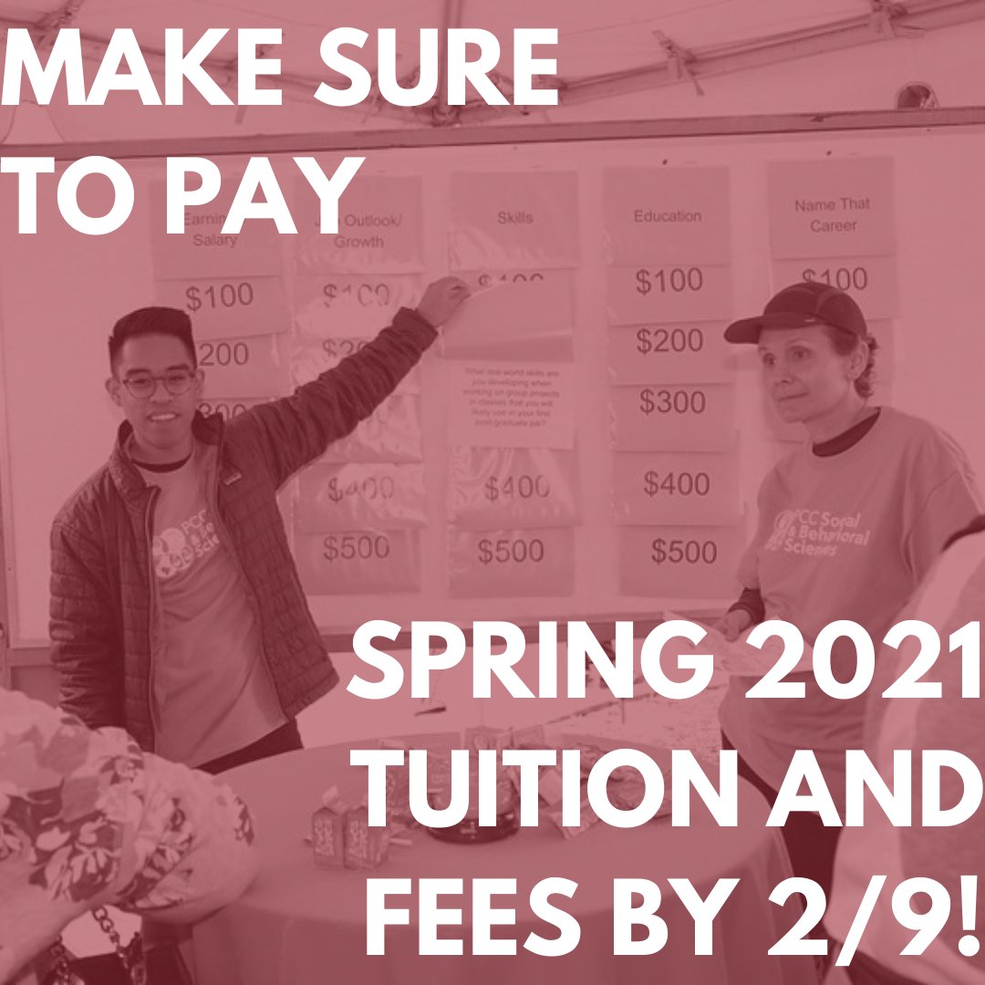 ISCLancer's tweet photo. Hey International Lancers! Don't forget that Tuition and Fees are due by Tuesday, February 9th! Make sure to pay to avoid being dropped from your classes and putting your status in jeopardy! #PCC #PCCISC #InternationalStudents #TuitionAndFees https://t.co/lbRhgncchw