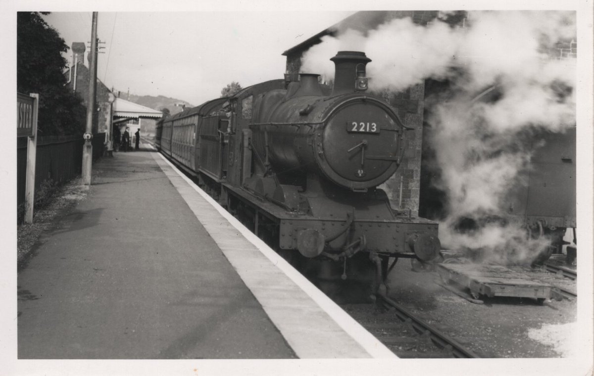 Dunster_Info's tweet photo. Happy Throwback Thursday everyone! This week we have a stunning black and white postcard of West Somerset Railway at Dunster Station, not dated though unfortunately #dunster #ThrowbackThursday https://t.co/Rgi40FyEEr