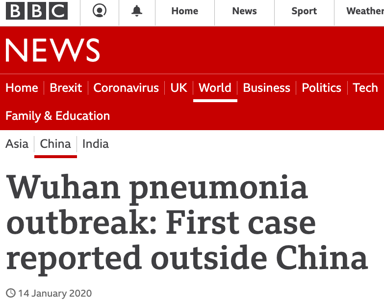 14 Jan, 'pneumonia':