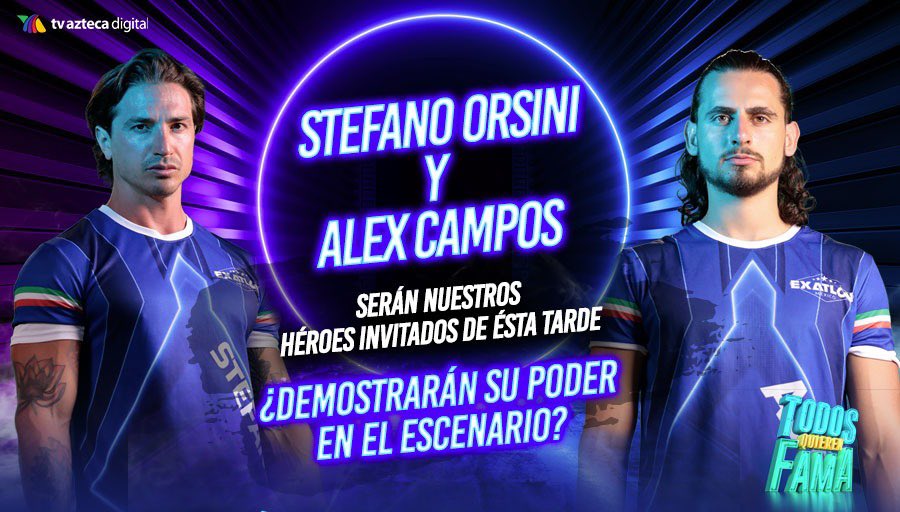 TQuierenFama's tweet photo. ¡STEFANO ORSINI y ALEX CAMPOS serán nuestros héroes invitados de esta tarde! 🏃🏻🏃🏻♂️¿Demostrarán su poder en el escenario? 🎤🎶✨ #MusicalColosal https://t.co/bJWHfwu3c2