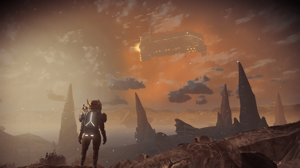 la_pandora's tweet image. 🌠✨ La semaine continue du côté du Consortium. Avec de très belles photos qui en témoigne. 🚀🌌

#NoMansSky 
#LaCantina

Crédit photo: Max_NMS