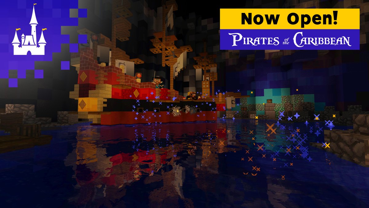 MinecraftParks's tweet image. Ahoy Matey!
Set sail on your journey through the bayous of New Orleans and come face to face with Pirates! If you're lucky you may even get to see Captain Jack Sparrow!

Disneyland's Pirates of the Caribbean is now open on MCParks! 

Visit /warp dl/potc