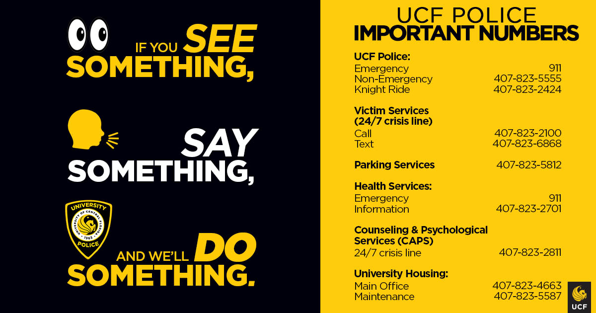 UCF Police Department tweet media