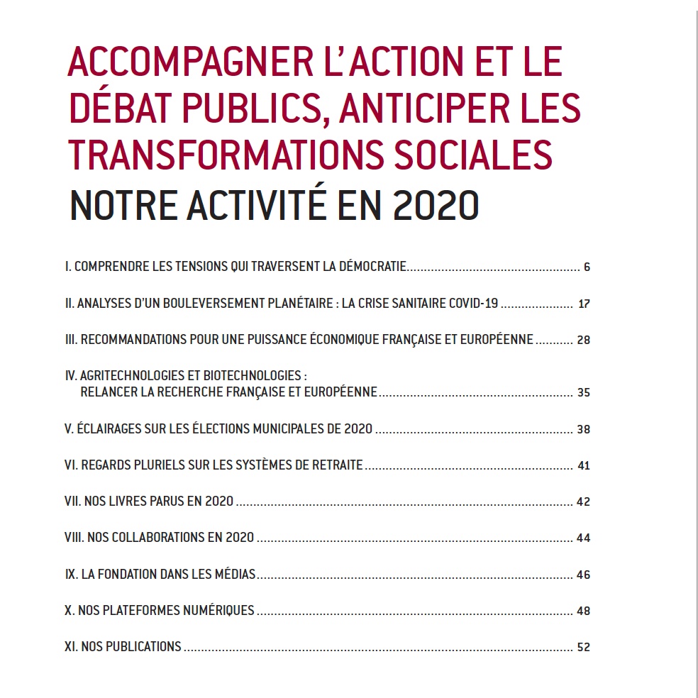 💡📚Découvrez la synthèse des travaux <a href="/Fondapol/">Fondation pour l’innovation politique</a> 2020 (bit.ly/3oWGBQE). Parmi les sujets traités: tensions du monde démocratique, crise Covid19, puissance française et européenne, relocalisations, dettes, municipales, biotechs... En libre accès sur fondapol.org
