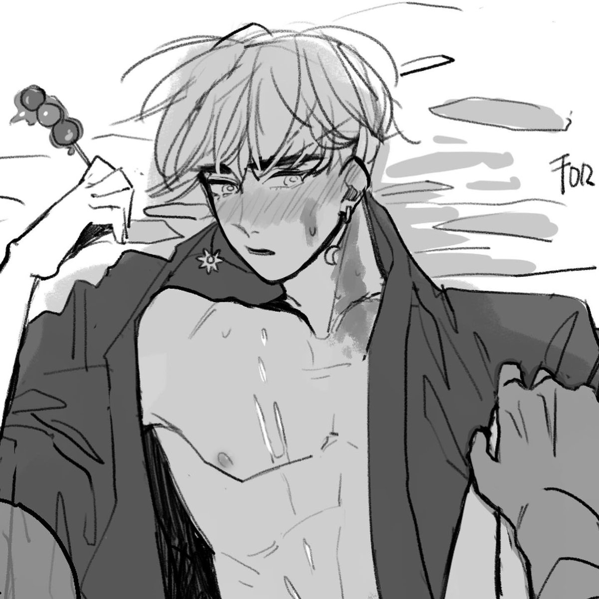 Spicy doodle redeem for @AriMarshmello0w ! (Ari's OC Mako) 