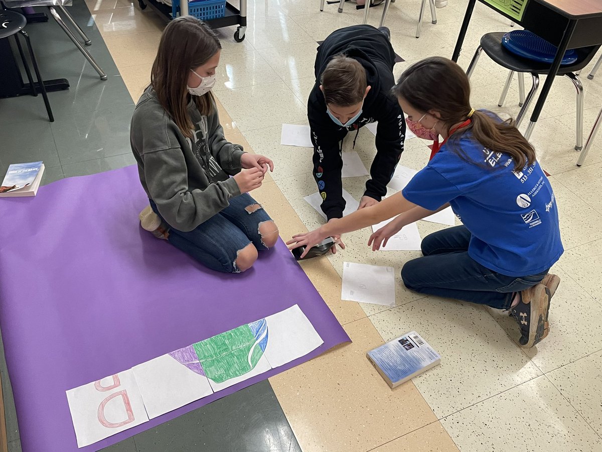 Flying5th's tweet photo. Collaboration complete! Love the finished product! #WEareLakota #MLKDay @LakotaUnionElem https://t.co/0oTx7NXkqX
