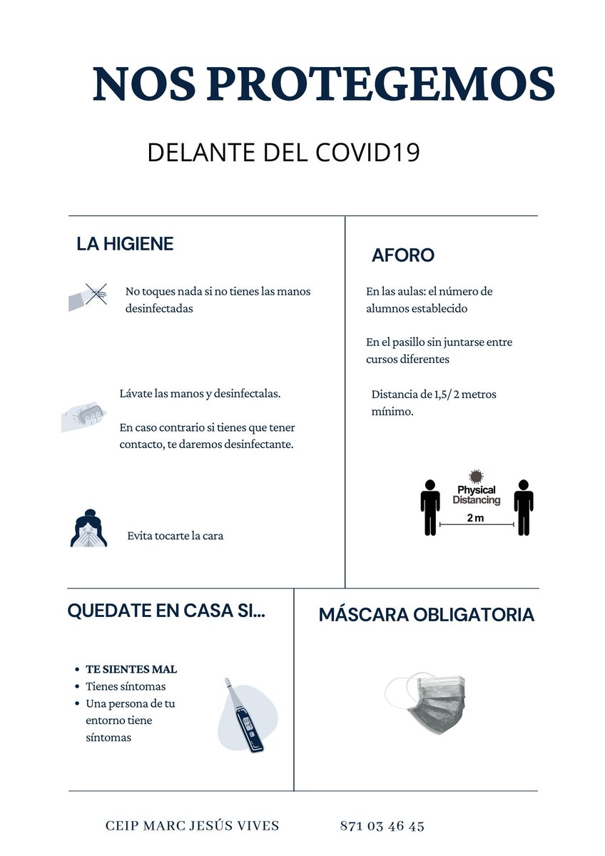 NOSALTRES ENS PROTEGIM, I VOLTRUS?
#juntselpodemcombatre #ensprotegim #covid19