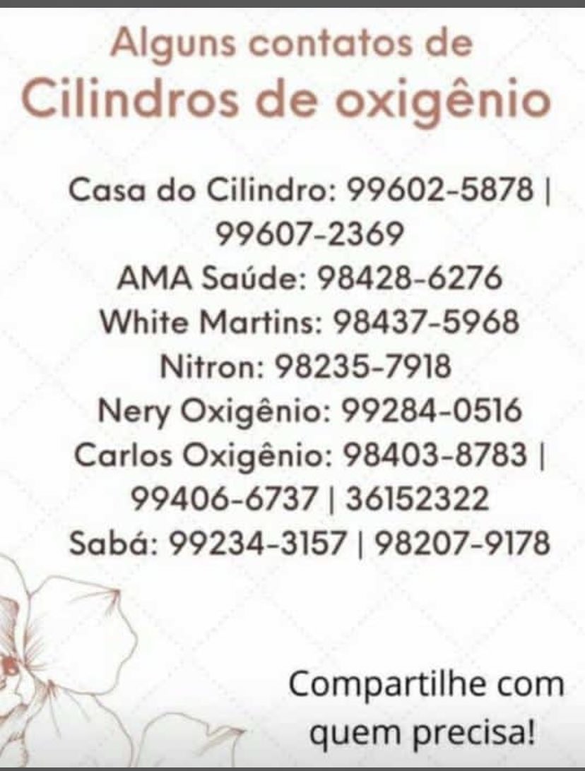 Vamos retuitar isso? não custa nada e pode salvar uma vida

OXIGÊNIO PARA MANAUS