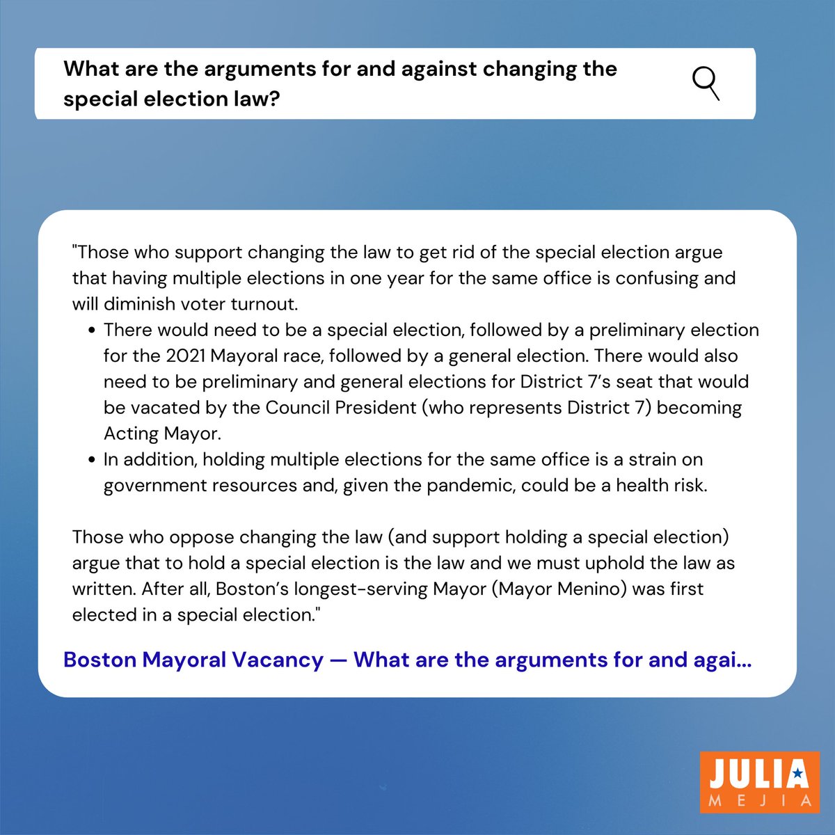 How do special elections work?What are proposed changes to the special election law?What are the arguments for and against changing the special election law?