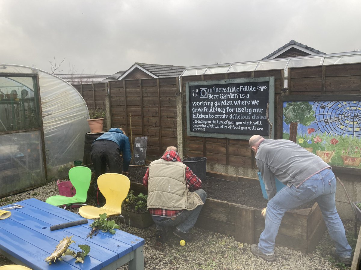 Our Men’s Shed project starts again tomorrow at 11am in our #beergarden If you need to clear your head and do a bit of graft, as well as learning new skills we have #volunteering between 11am-1pm every Friday, in conjunction with <a href="/RammyMen/">RammyMen</a> Wrap up warm! 💪