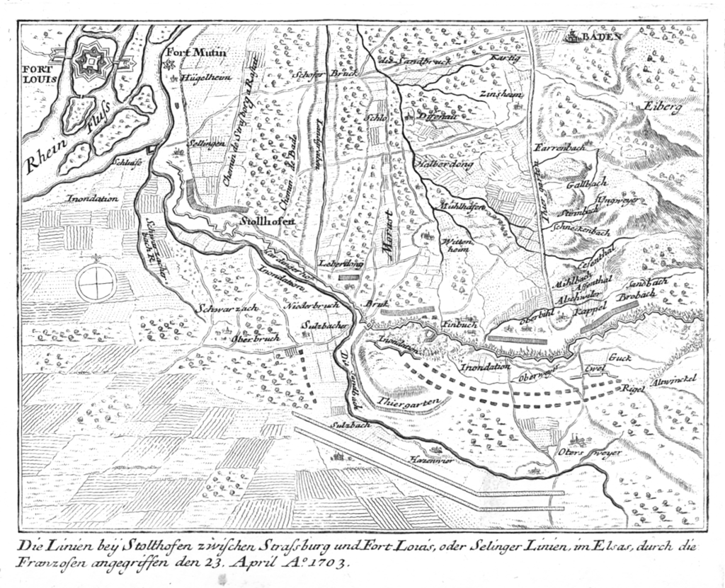 With Tallard coming ever closer to Maximilian, Eugene finally decided to leave 12,000 men at the Lines of Stollhofen to contain Villeroy and marched around 16,000 men to attempt to stall Tallard for as long as possible while Marlborough attempted to bring Maximilian to battle.