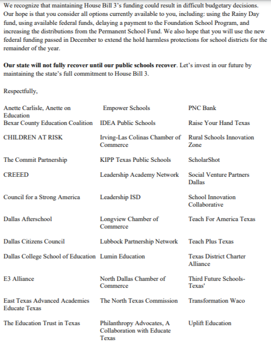 AmberScanlanPNC's tweet photo. .@PNCBank stands with a broad coalition of education professionals & businesses asking #TX legislators to #ProtectHB3 funding during the 87th legislative session for students, parents, teachers & districts. Read more here:
https://t.co/WvmDZ5IVcB
#PNCGrowUpGreat #txlege https://t.co/6hoURgXJQr