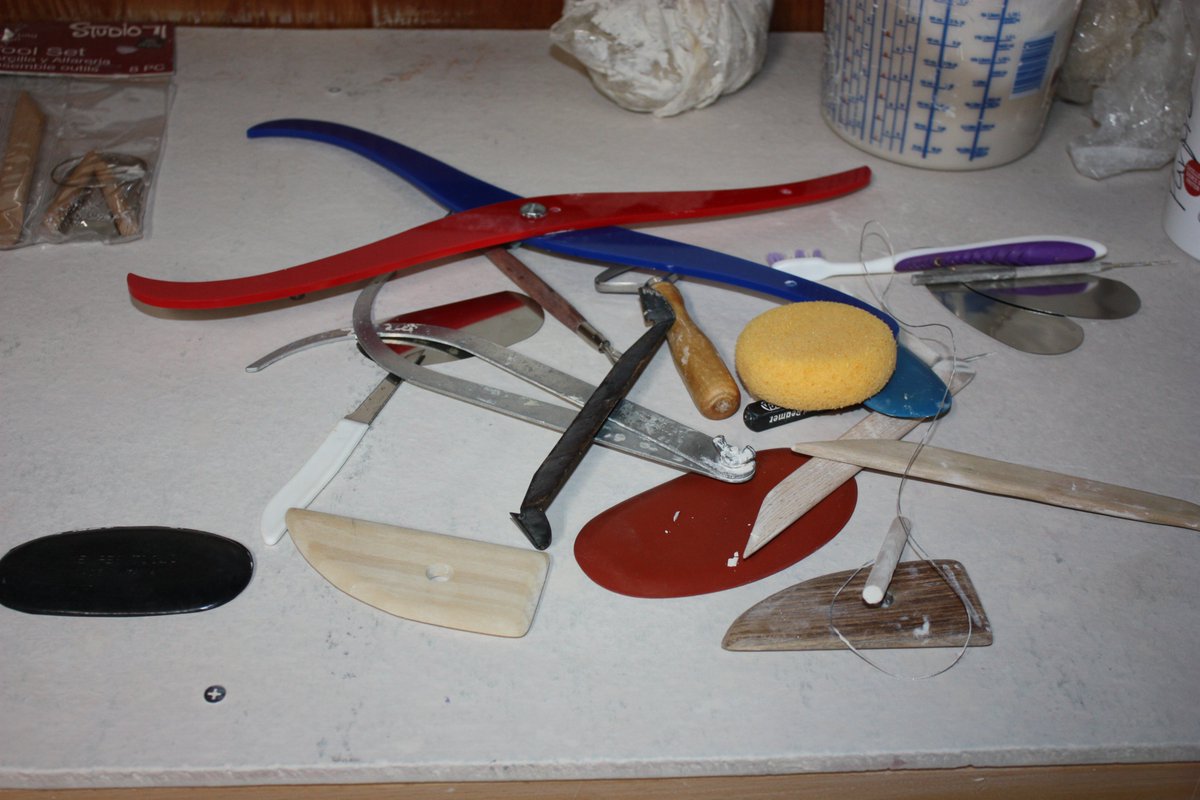 When your students are told to clean and put away the tools ;) #potterylessons, #buypottery