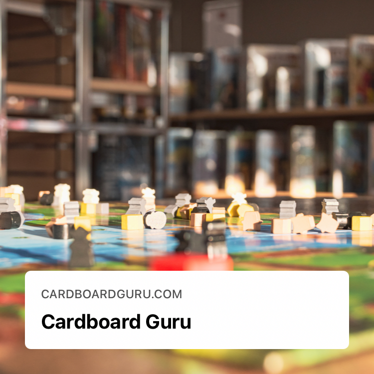 BoardGameBucket's tweet photo. Our first Content Creator Feature this Wednesday! Shoutout to people who spend their time producing board game media and reviews. Today's feature is @cardboard_guru 
Check out:⠀⠀
@cardboard_guru 
https://t.co/bxkJBtoq9Z https://t.co/MhaDAVWvS7