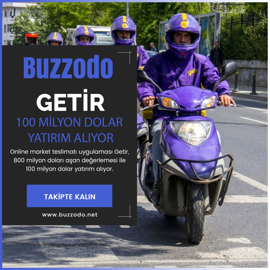 buzzodo's tweet photo. Getir 100 milyon dolar yatırım alıyor !
#buzzodo #getir #yatırım
https://t.co/iWGubE0Qk9 https://t.co/tUjfeYz3S3