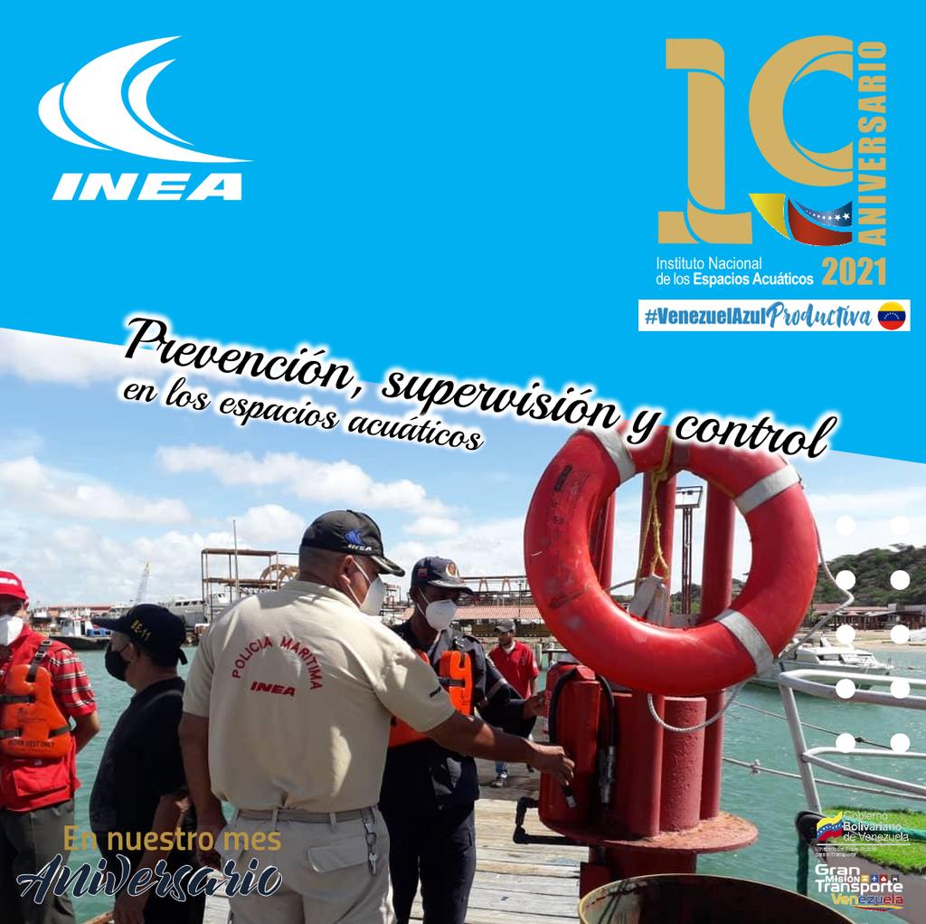 #14Ene #19AñosINEA

Nuestro norte es garantizar la seguridad de la vida humana en la mar, por ello nos hemos mantenido realizando guardias de prevención, supervisión y control a lo largo y ancho de la franja costera. 

#VenezuelaAzulProductiva