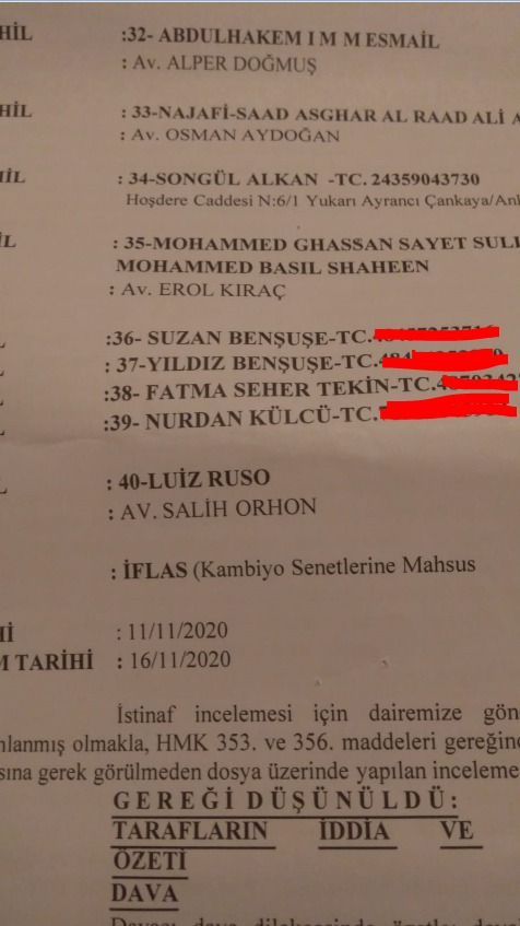 BerrinBoray's tweet photo. Kadir beyin 2018 yılında açtığı iflas davasına Profesyonel olan avukatınız Feride KÜLCÜNÜN annesi müdahil olarak katılmış. Niye katıldınız? Bir şeyler öğrenmiş mi bari @OzlemHanelci? Kimden öğrenip kime hava yapıyorsunuz siz? :) @Innovia4Grubu @semra1508 @KashanMine @Deamoriss https://t.co/4Ches0ushV