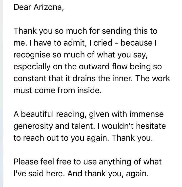SmithArizona's tweet photo. A lovely illustrated tarot reading review 💜 contact me on Instagram if you’d like one #tarot #art https://t.co/TR3sjUEyYl