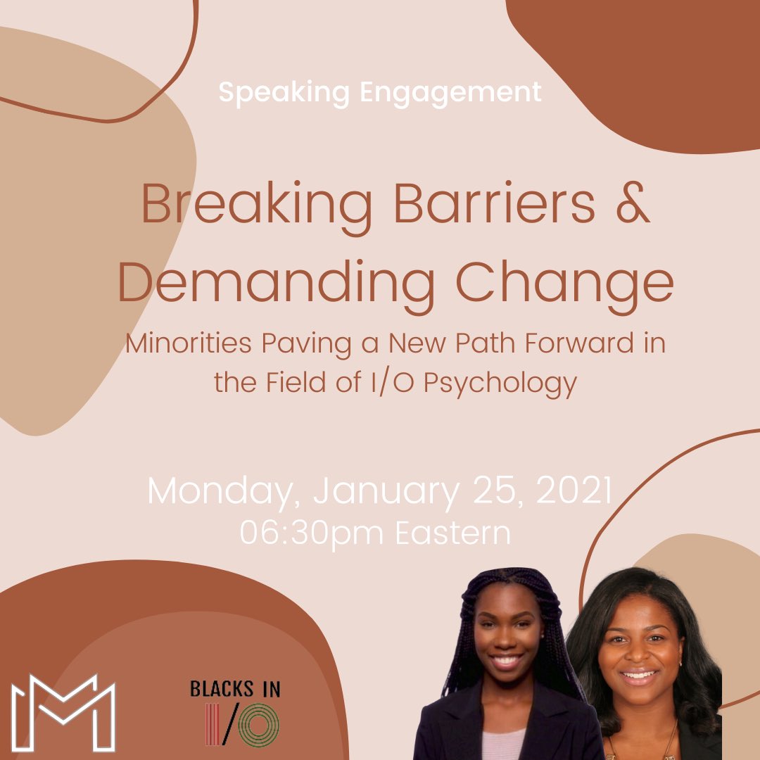 MacyCheeksIO's tweet photo. In conjunction with METRO, join Shavonne and I as we share our journey and experiences navigating the field of I/O Psychology. Find out what we are doing now to ensure better experiences for generations to come. @MetroNYIO https://t.co/M8PrpbruVg https://t.co/EOXOxfiUqt