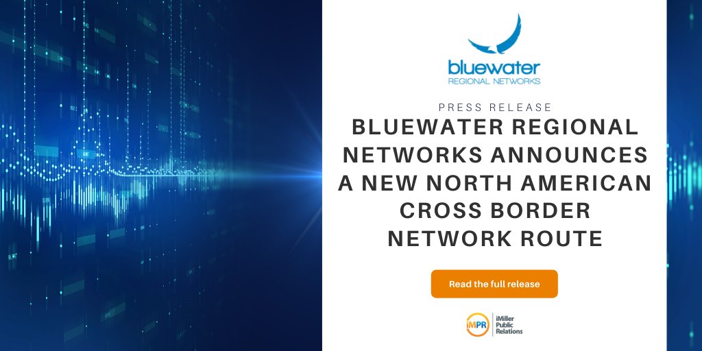 iMillerPR's tweet photo. Released today, @bregional announces a new terrestrial Canada-US #network route, utilizing a brand new North American border crossing - set to go live March 1, 2021. Read the full #pressrelease: https://t.co/hZ0xlxt3Kh #TechNews https://t.co/bwnk9gvXPI
