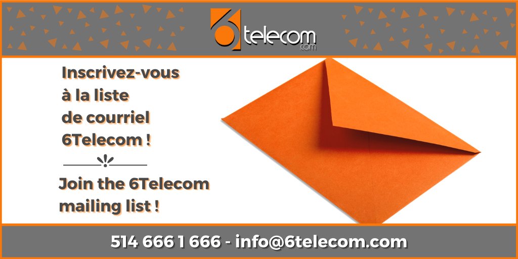 6Telecom's tweet image. Ne manquez aucune nouvelle ! Inscrivez-vous maintenant.
Do not miss any news ! Subscribe now. 👇
ow.ly/LTml50D8yNx