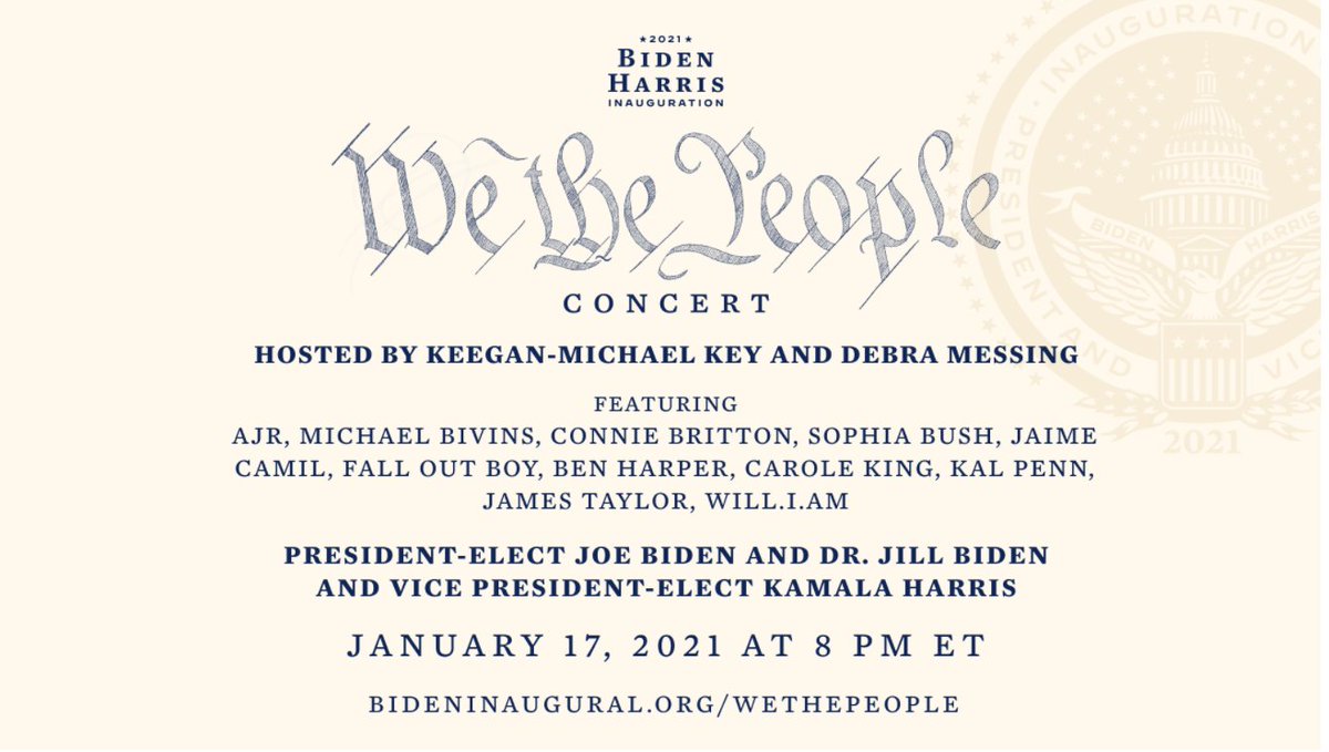 NYTnickc's tweet photo. Late to this but ... Fall Out Boy is playing the Biden inaugural concert? https://t.co/q4avuVZfOy