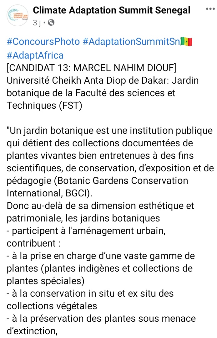 #concousPhoto #AdaptationSummitSn 🇸🇳
Votez pour @__Nahim__ 👇👇 il suffit juste de liker la photo.
m.facebook.com/story.php?stor…

Diaap lenn tchiiiiii guys 
#kebetu #Rtapprecies