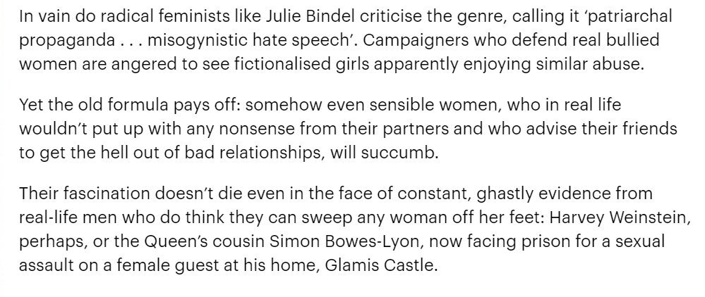 But here's where it gets really nasty: aligning women who write and consume romance with sex offenders  #ireadromance