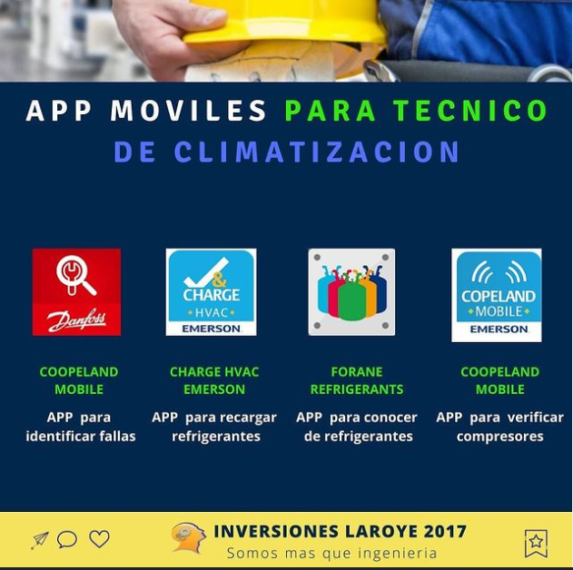 inlaroye2017's tweet photo. Las tecnología llega para mejorar nuestra vida y el trabajo. Cada profesión en este mundo cuenta con una herramienta que nos hace mas fácil el trabajo y para el área de la refrigeración no es la excepción, amigo frigorista, aquí te enseñamos algunas de las app útiles. https://t.co/Fuj7wsWth1