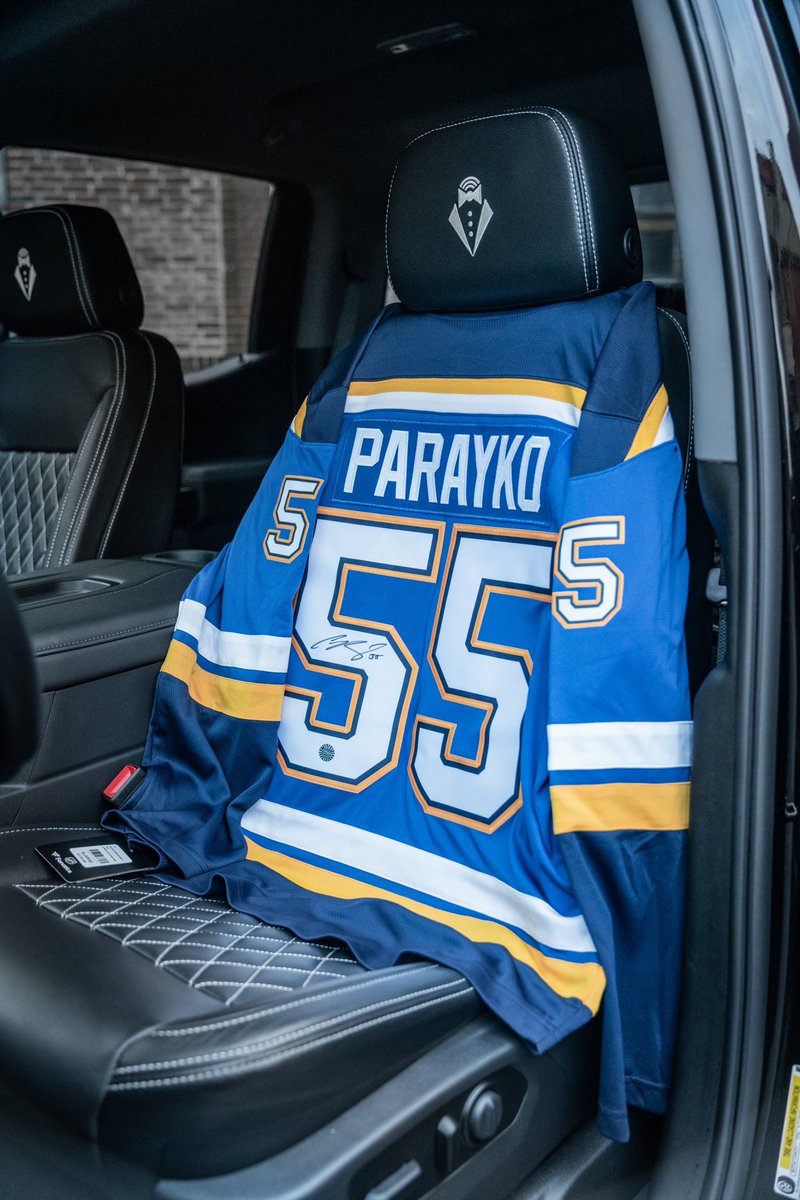 Did anyone notice this custom driveBLACKTIE headrest? One of our favorite features on this Silverado! Don't forget to check out our signed Parayko jersey giveaway!!