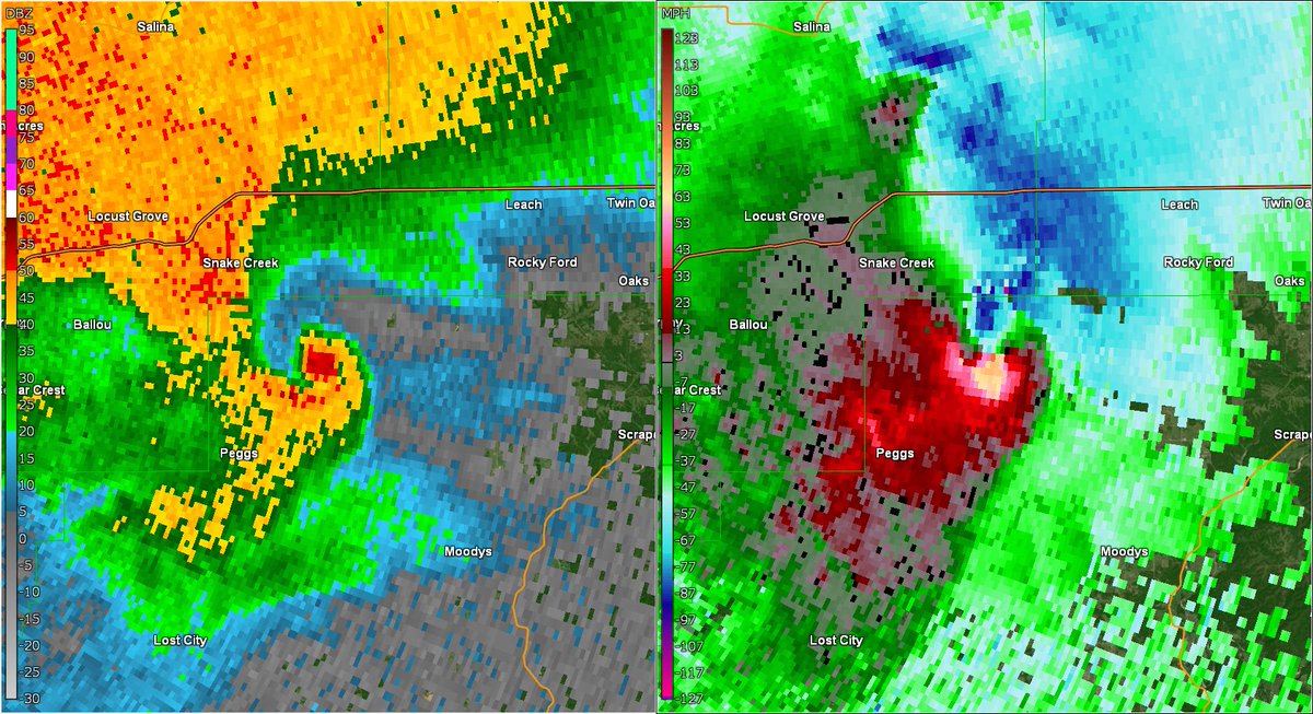 Luckily that was a sort of outlier when looking at the tornado count from the day.Only a few other SigTors occured that day, including the HE-EF3 near Odessa and the Massive Peggs EF2.
