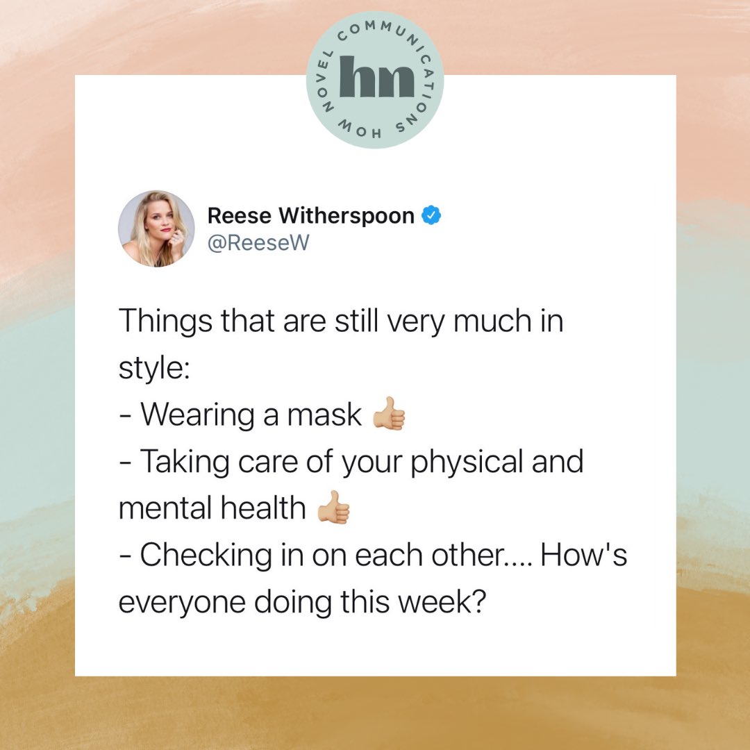 HowNovelComm's tweet photo. Checking in! How are you doing this week? 
 
We wear our hearts on our sleeves at HNC. Our team has been going through it these past few weeks. Sorry for being MIA. We’re looking forward to getting back to our regularly scheduled programming soon! ❤️ https://t.co/hS6o9GiV5w