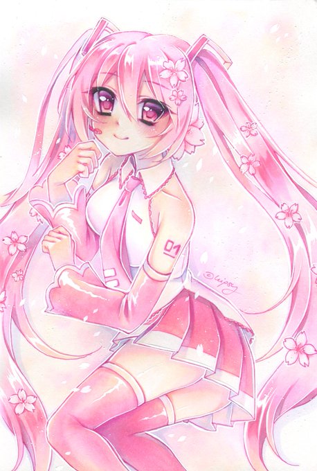 桜ミク 高画質 のtwitterイラスト検索結果 古い順
