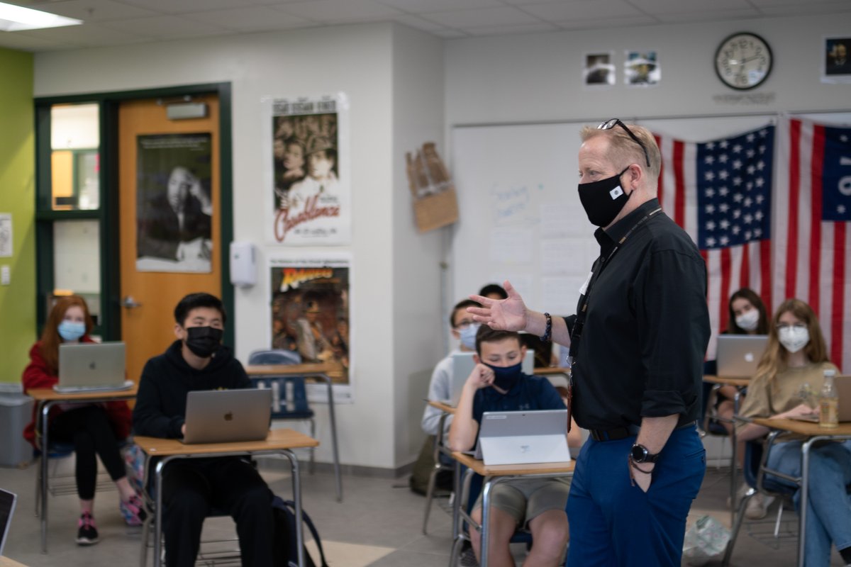 TrinityPrepFL's tweet photo. Thank you, Stephen Poynor, for visiting to discuss the Upstanders program! Using the Holocaust as their main talking point, Stephen helped the students understand what it means to be a bystander and then provided them with strategies to stand up for what is right. #TPSlearns https://t.co/birJpj06pa
