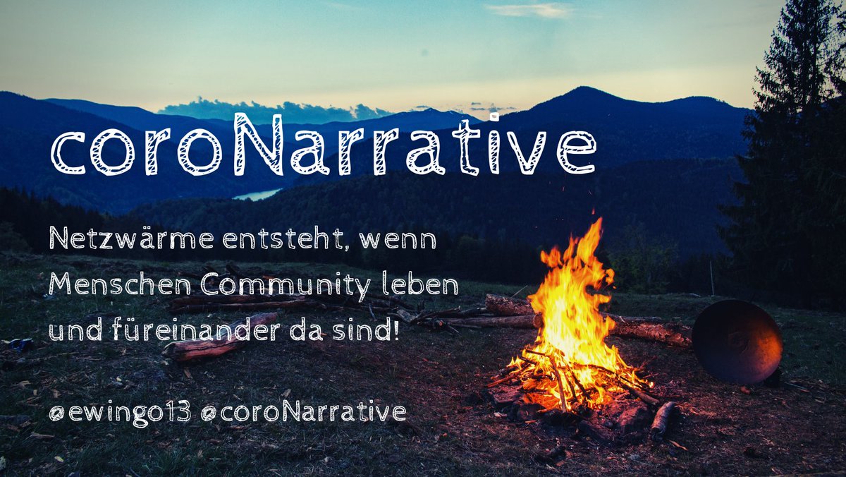 ewingo13's tweet photo. #Netzwärme entsteht, wenn Menschen Community leben und für einander da sind!
🙏 Herzlichen dank liebe #coroMunity, dass ihr für uns und füreinander so präsent seid
#coroNarrative
@klarheitwirkt @sonnenfernweh @BirgitNuechter @MarkusAberle_ @emily_abold @AnneTessmer @annettewied https://t.co/J0ZeeL5jRa