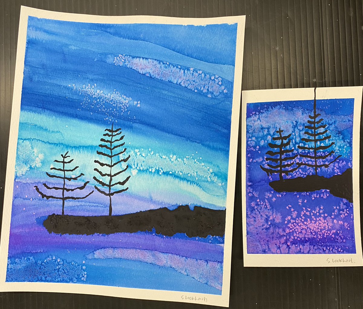 CHANDERPRABHA15's tweet photo. Colourful paintings by General Wolfe Staff during lunch time art workshop! #artwork #painting @WinnipegSD #WinnipegSD https://t.co/4DOCxcUQli
