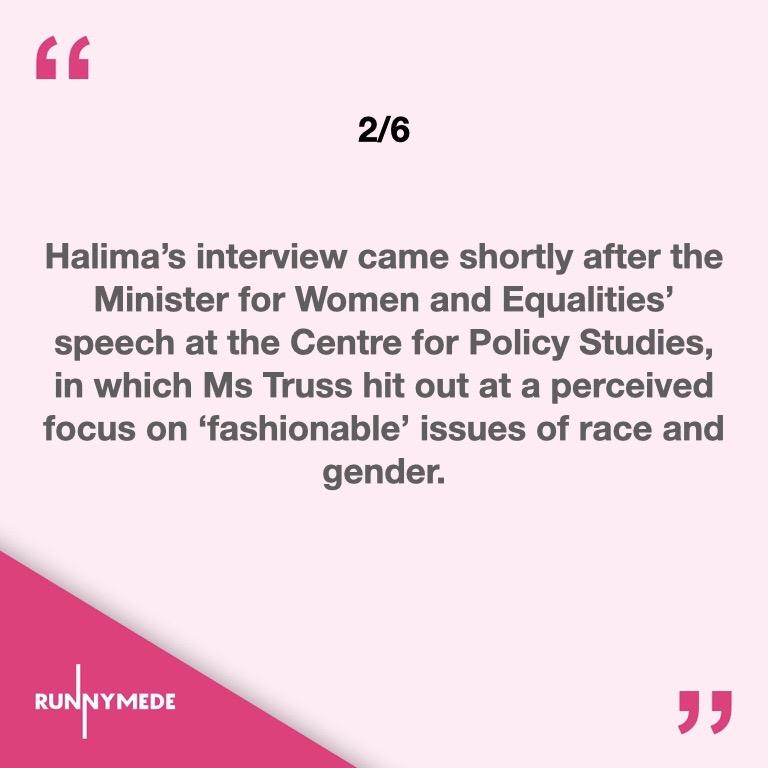 THREAD  Our statement on the comments made about the Runnymede Trust in the House of Commons yesterday... 