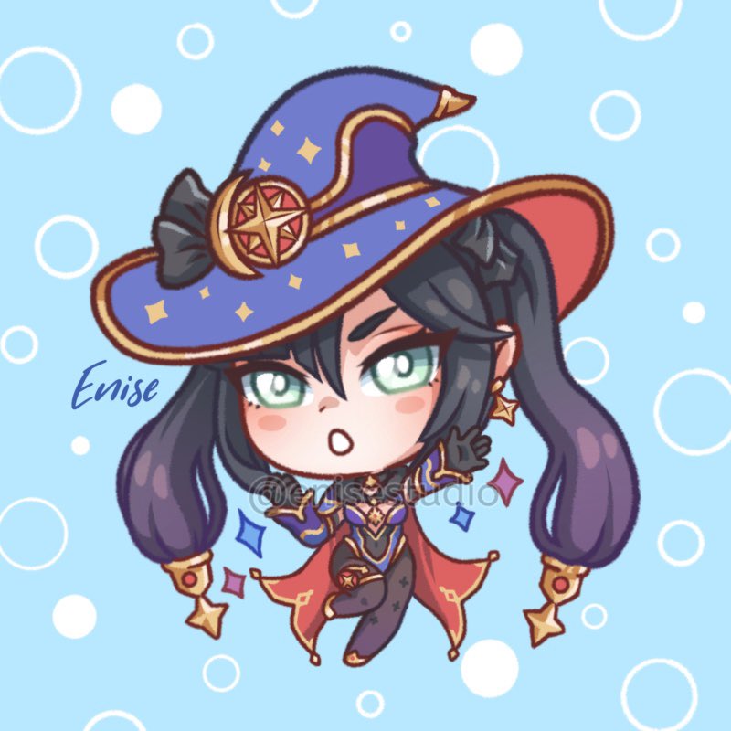 enisestudio's tweet photo. ✨Written in the stars!✨
#Mona #GenshinImpact #原神  #Genshinfanart #chibi @GenshinImpact @GenshinESP https://t.co/YETdtsa9nO