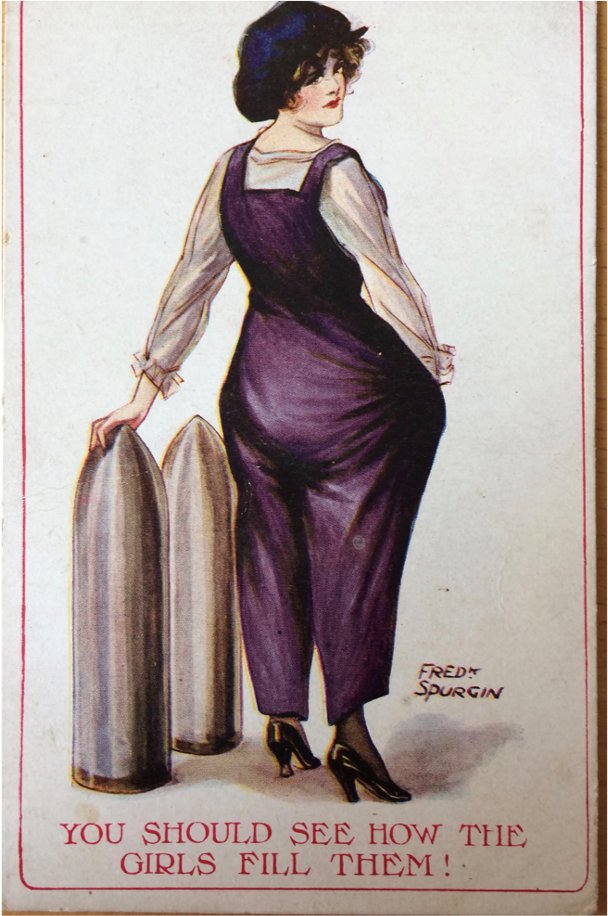 Fred Spurgin was an early 20th century cartoonist who is known for his depictions of stylizing and gendering women wearing trousers. These depictions often occurred on postcards.  #ADHVirtual