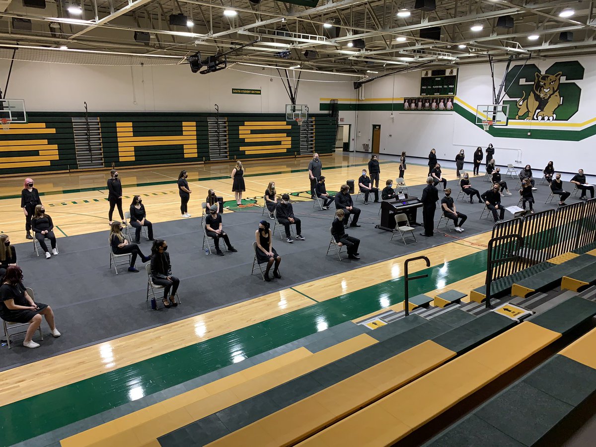 Looking forward to hearing our talented vocal students tonight.  South High appreciates your hard work and willingness to put in the extra work to make this happen during a pandemic.
#