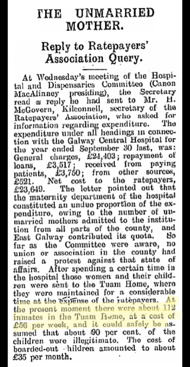 They were described as “inmates” who had been “sent” from the hospital. (Connacht Tribune, 1927)They knew they were being confined to the institution, as did the Govt, the Council, the Diocese, their families and the public at large.