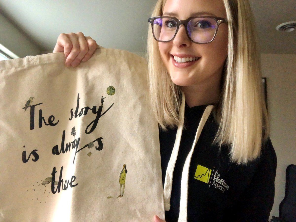 DailyBrew's tweet photo. As Hoffmanites, we know the story is always there — and it looks like Account Director Justin Gillespie “found the story” in his holiday care package, along with some other goodies. 🤣 #InsideHA https://t.co/XkImcA6Xyr