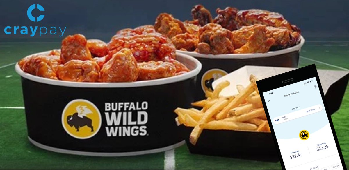 craypayapp's tweet photo. Weβre at a sauce for words! Use the app at @BWWings and save on the tab instantly! π€€ π€€ π€€
#craypayapp #paymentpartner #savings #swipeandsave #savemoney #shopinstore #shoponline #helpingyousave #paywithyourphone #instantsavings #ilovesavingmoney https://t.co/UaqSfMKAk4