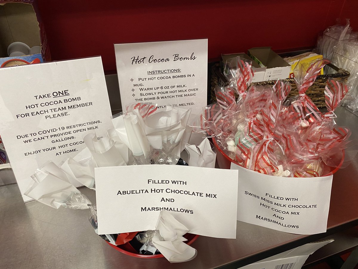 Late post: Hot Cocoa bombs for the whole team! #T913 #whentheVMisalsoabaker