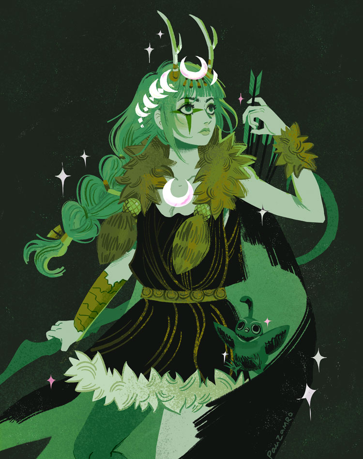 pauzamro's tweet photo. artemis🏹 #Hades #HadesGame #HadesFanArt https://t.co/bvx110sGwq