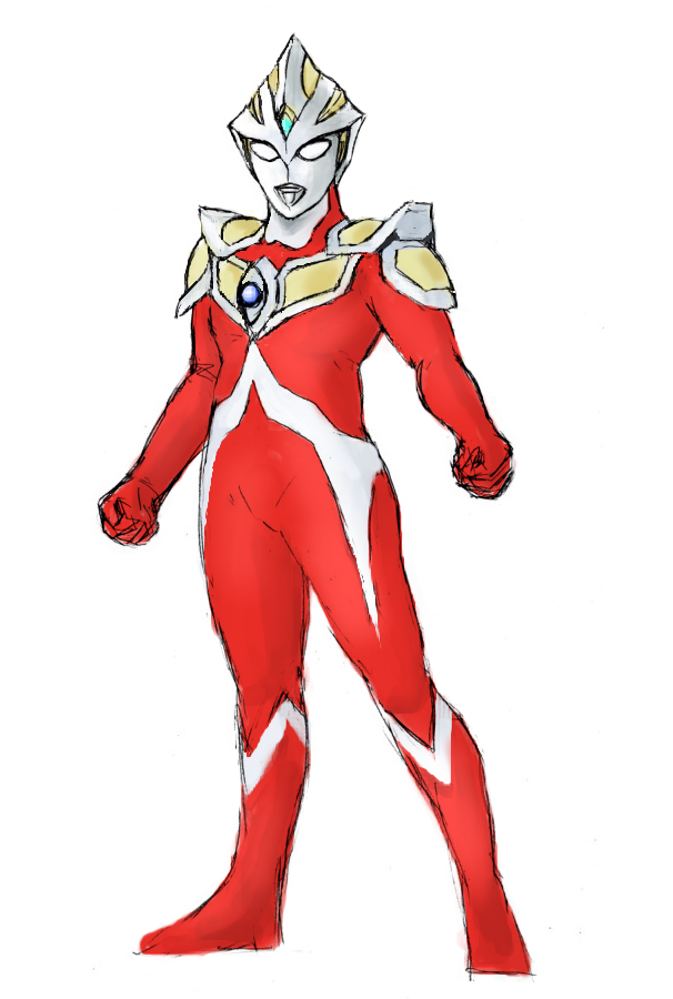 レッド族の身体にシルバー族の顔のウルトラマンってモブトラマンくらいしかいないな ｍａｒのイラスト