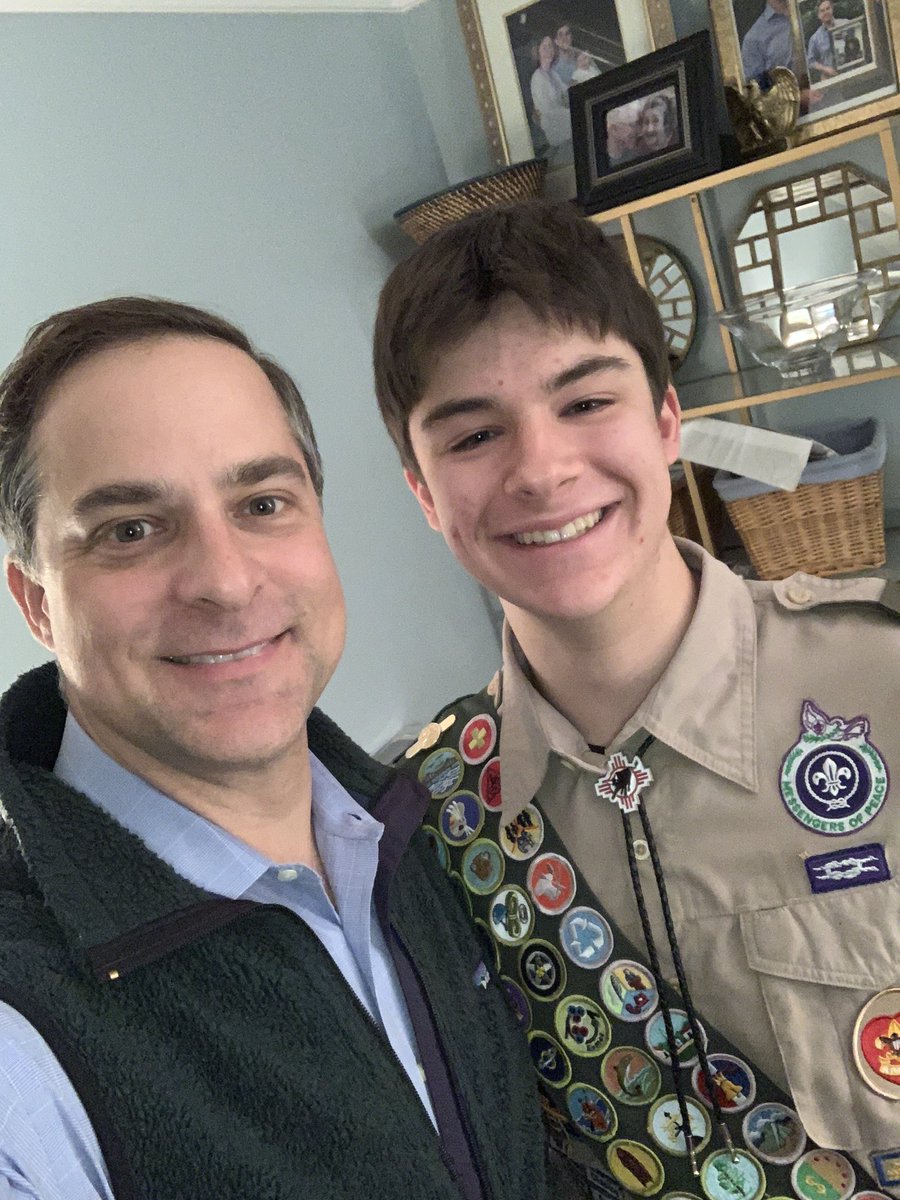 We have a new Eagle in the house. Congrats to @dj_telep for earning his Eagle Scout rank.