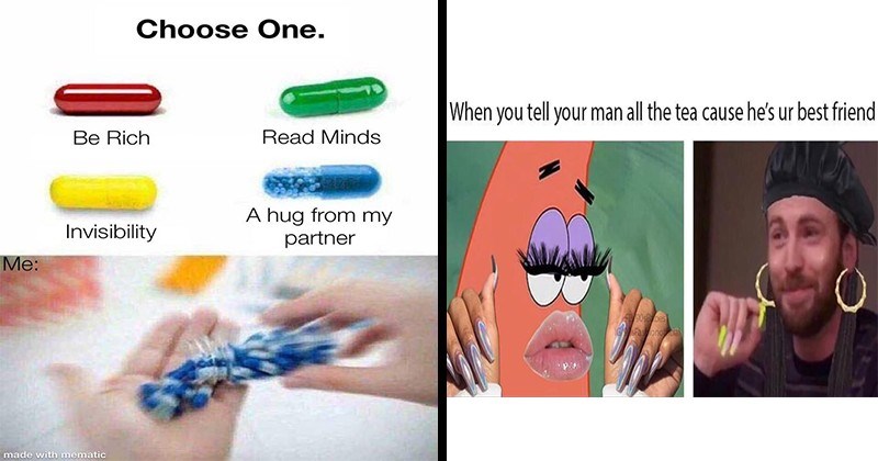 GreedyBjs's tweet image. 22 Cringey Memes About Being In Love