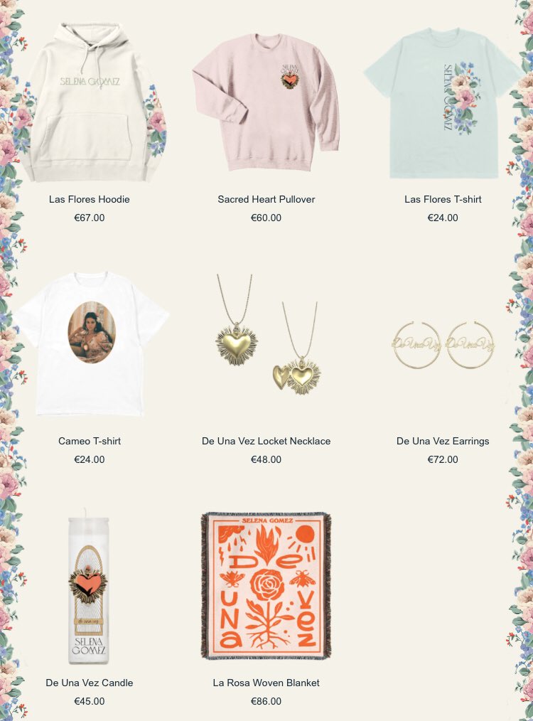 ¡Nuevos productos merch han sido agregados a la página web de Selena Gomez! store.universalmusic.com/selenagomez/
#DeUnaVez #DeUnaVezTONIGHT