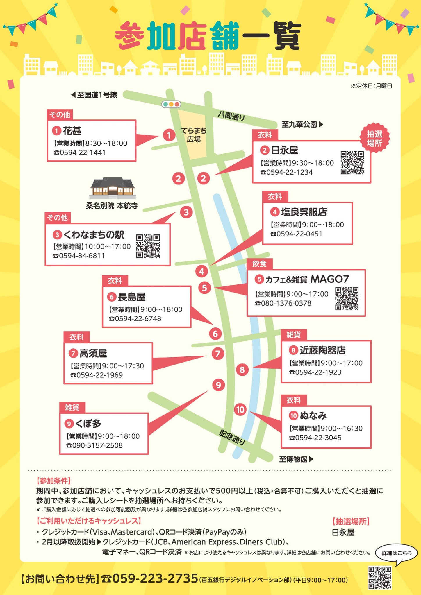 三重県桑名市 On Twitter 三重県の地域活性化キャッシュレスモデル実証事業に 寺町通り商店街 が選出されました 3月15日まで 対象店舗での500円以上のキャッシュレス決済で 抽選会に参加できます 新しい生活様式を心掛けながら ぜひお越しください 詳細は市